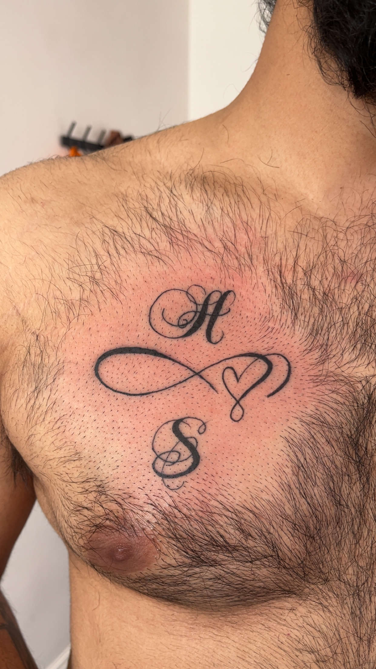 A loved ones initials