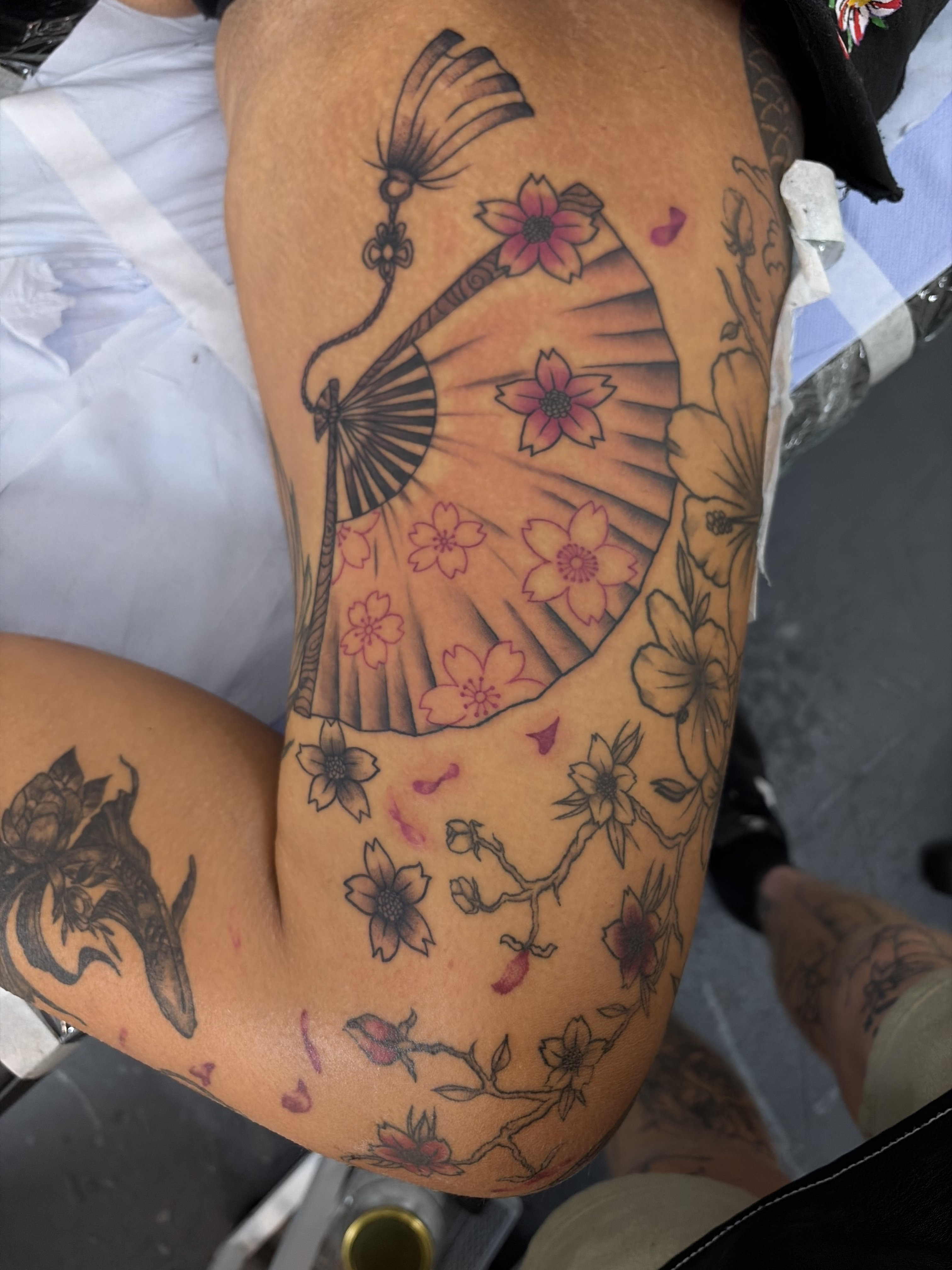 custom japanese hand fan